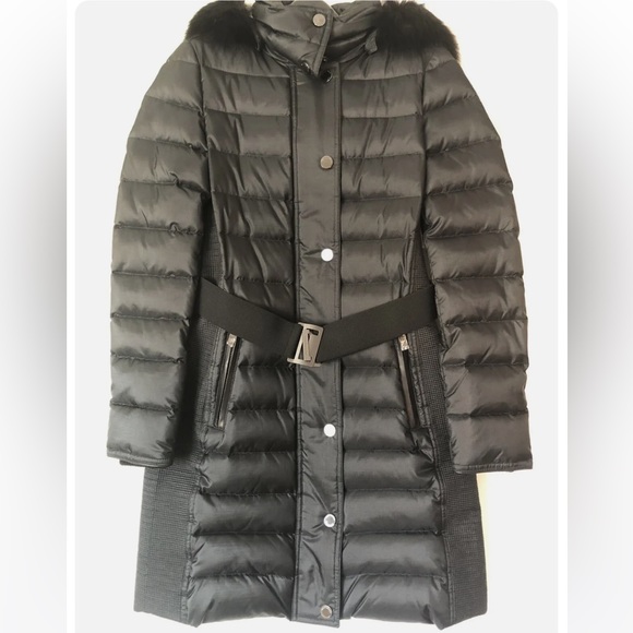 Brand NEW Burberry London Abbeydale Down Puffer Coat with Fur Hood size M - Picture 2 of 14